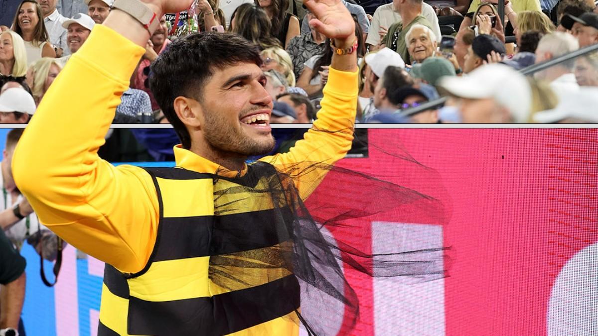 Carlos Alcaraz, disfrazado de abeja