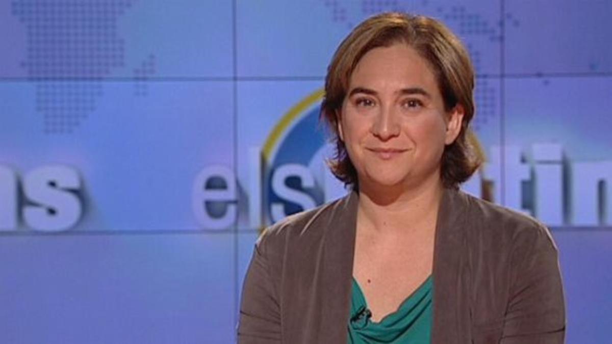 Ada Colau, durante la entrevista en 'Els matins de TV-3'.