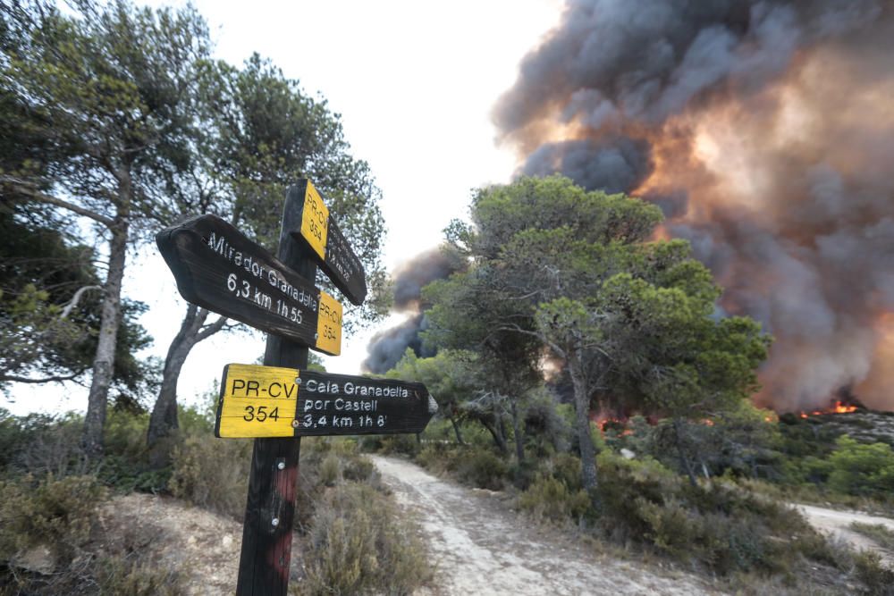 Incendio en Jávea