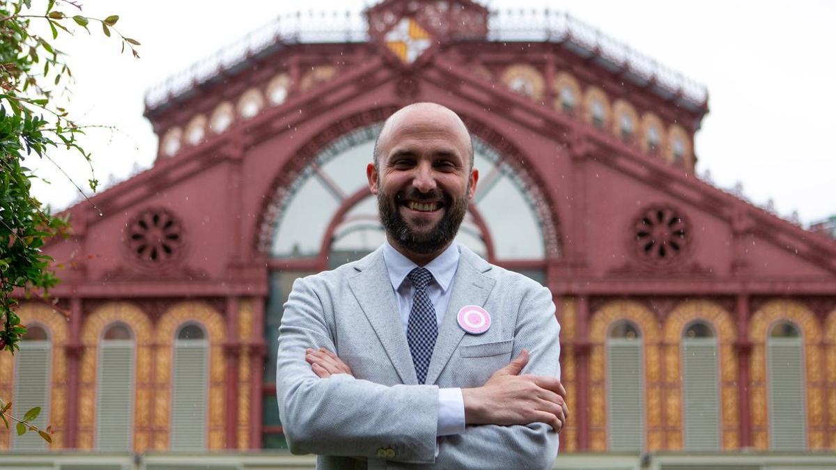 Jordi Graupera, durante las pasadas elecciones municipales en Barcelona.