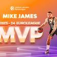 Mike James ha sido reconocido por la Euroliga como el MVP de la temporada 2023-24