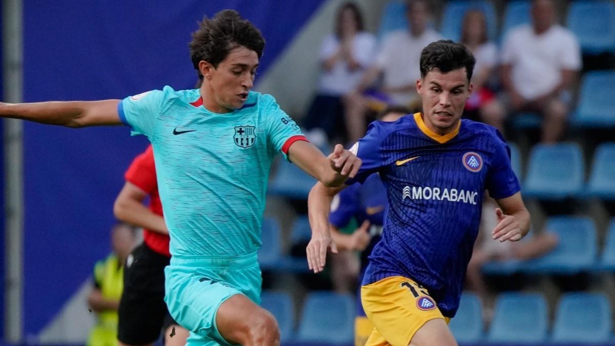 Alexis Olmedo, en el Andorra-Barça Atlètic