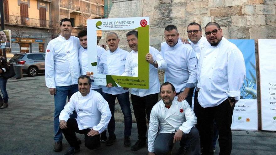 Diversos cuiners gironins donant suport a l&#039;Oli de l&#039;Empordà