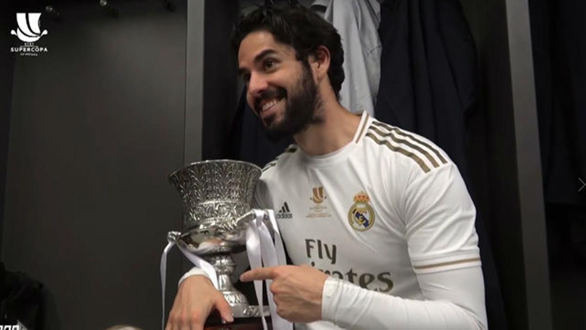 Así se vivió en el vestuario del Real Madrid el triunfo en la Supercopa