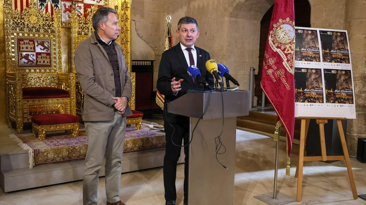 Presentación de los actos organizados por San Clemente, este miércoles en el ciuFRONT.