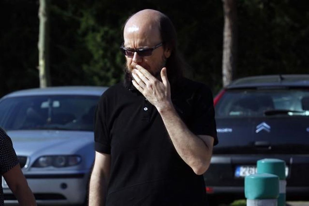 Santiago Segura, a l’arribar al tanatori.