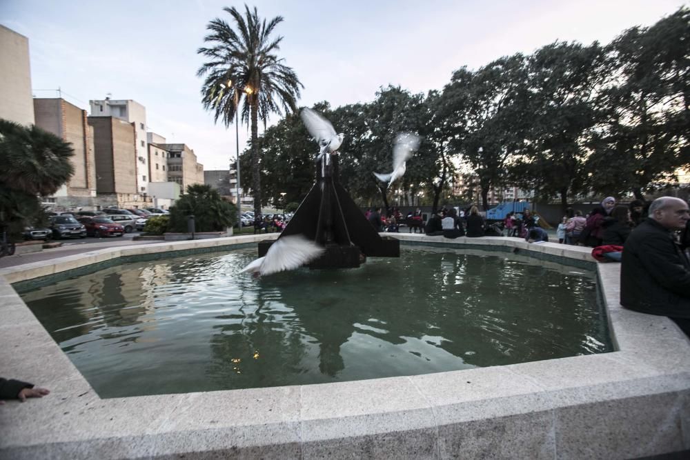 Oscuridad en el parque de San Blas