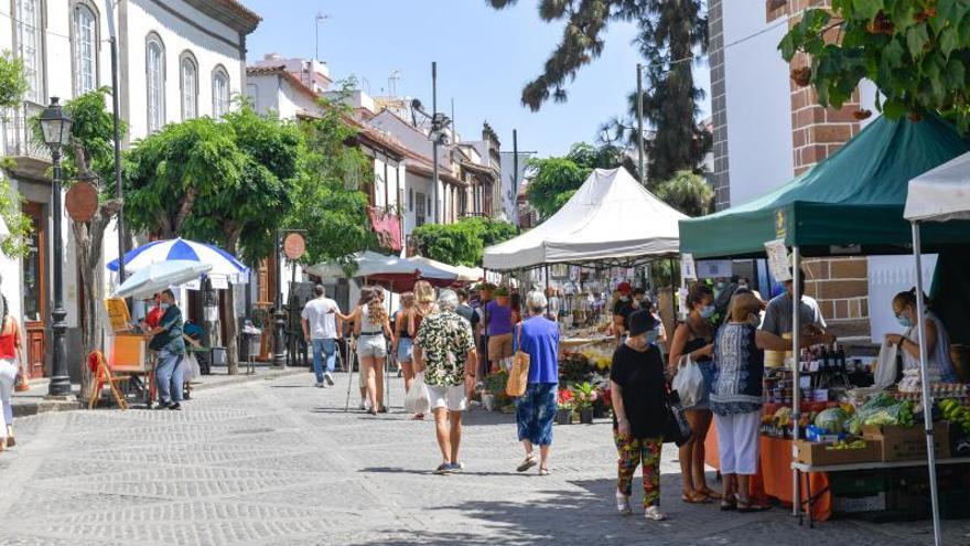 Ambiente festivo en Teror, previo a la fiesta del Pino