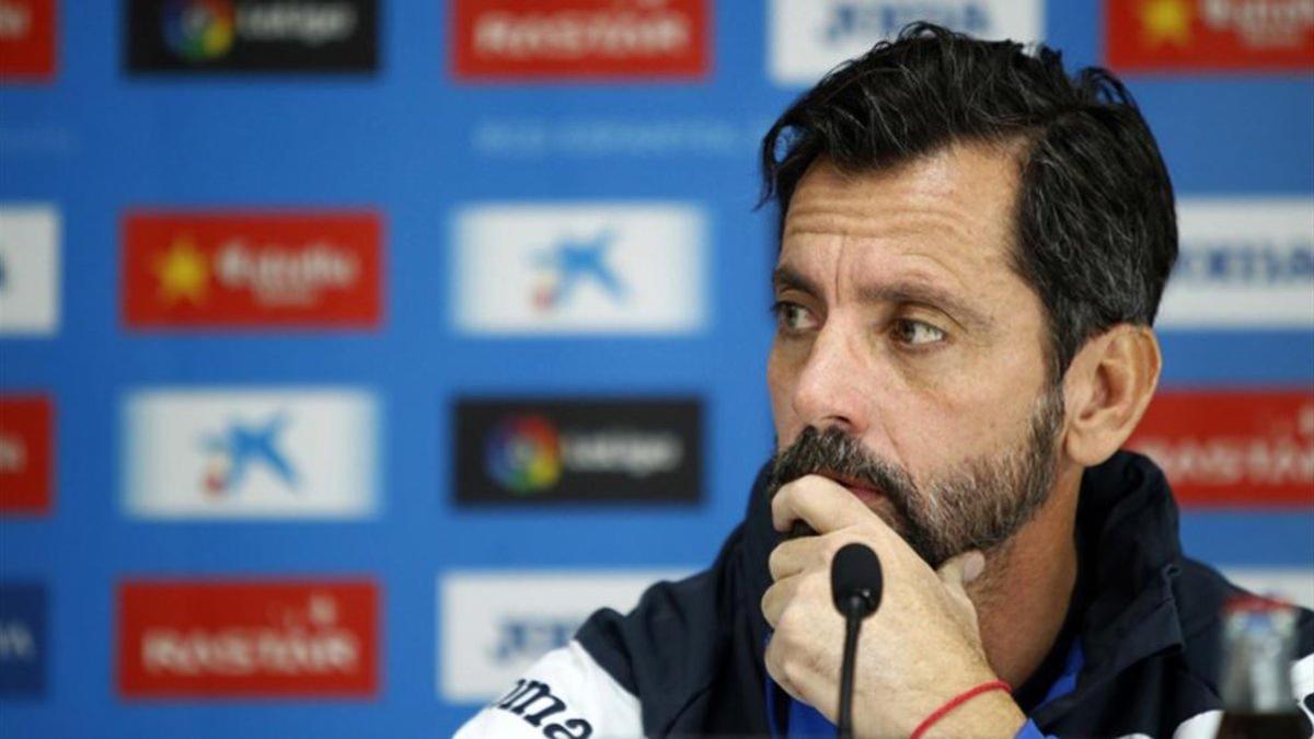 Quique Sánchez Flores, en su etapa como entrenador del Espanyol