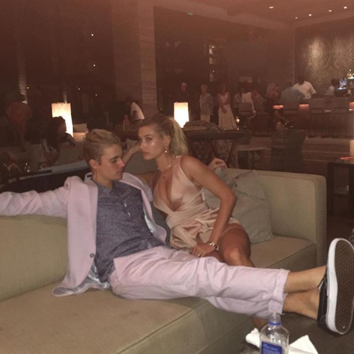 La noche de fin de año de Justin Bieber y Hailey Baldwin