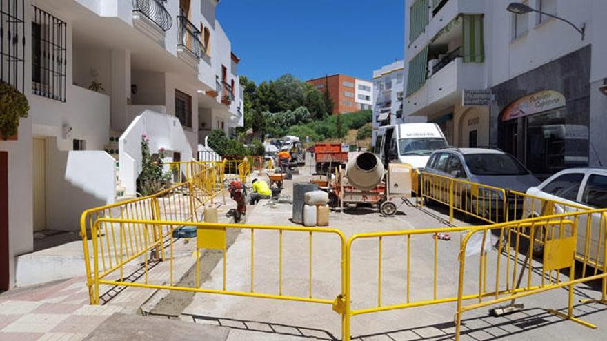 Vista de uno de los espacios urbanos actualmente en obras.