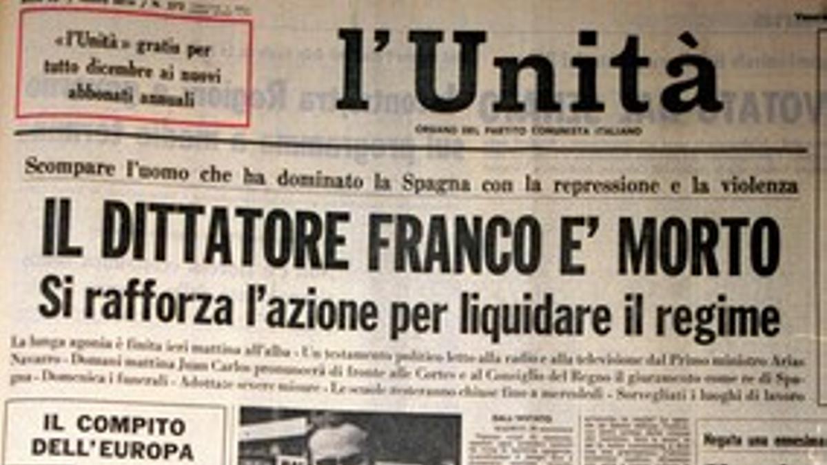 Cierra 'L'Unità', el histórico diario del Partido Comunista Italiano