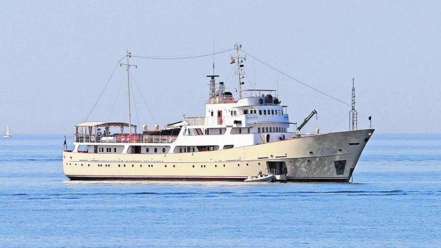 ‘La Sultana’, fondeado en la Bahía de Palma en junio del 2019. 