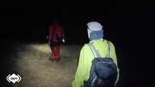 Rescatan de madrugada a un montañero cántabro de 69 años que se desorientó en Ponga