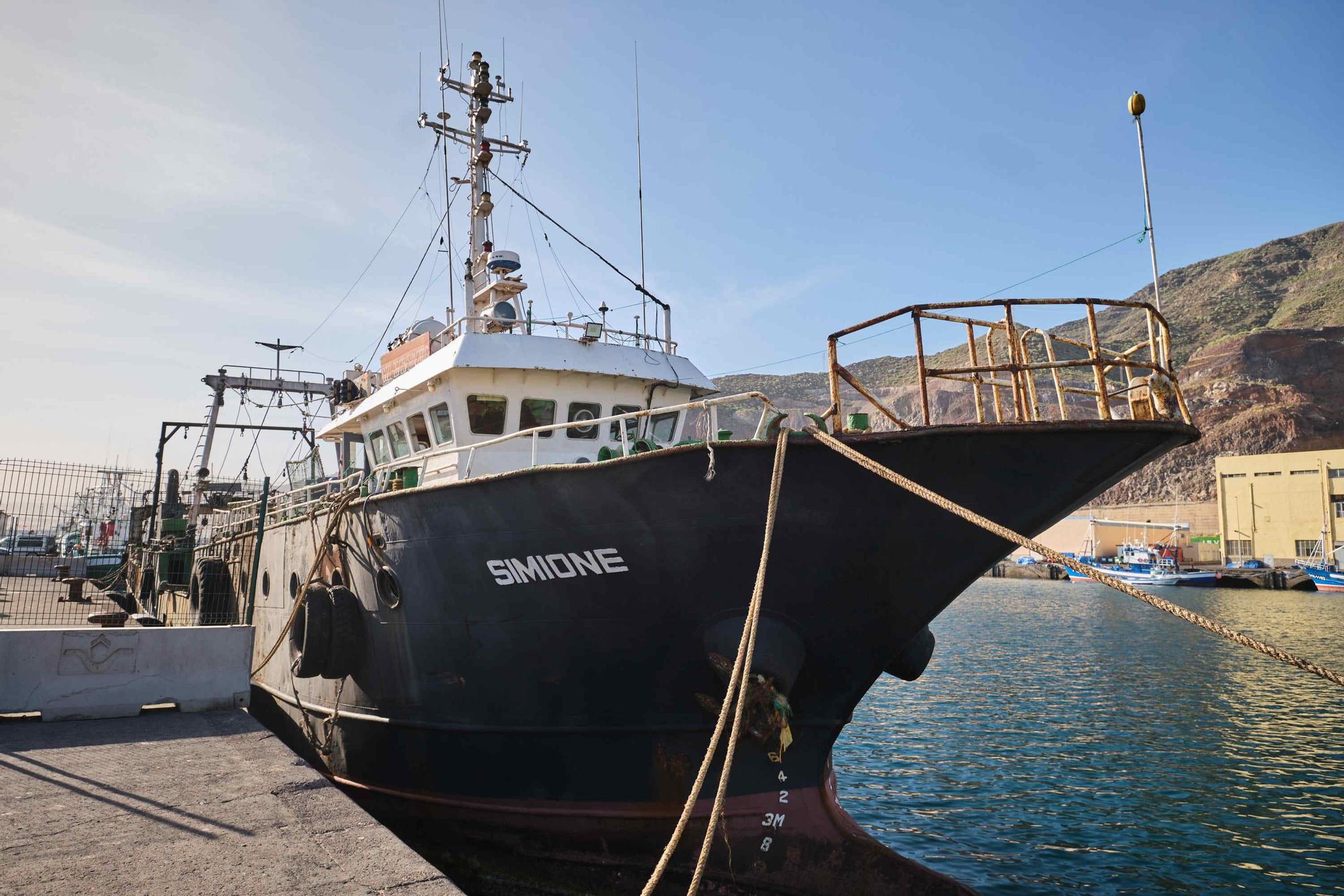 El barco 'Simione', capturado en aguas canarias con tres toneladas de cocaína