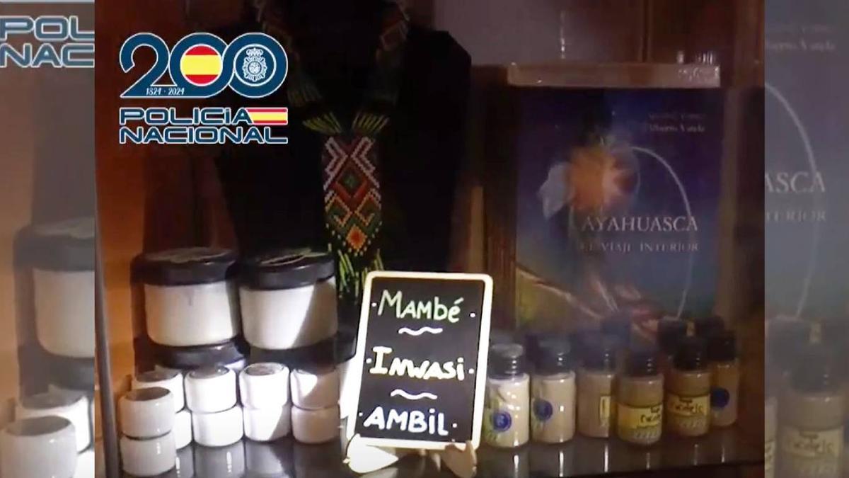 Los líderes de la organización traían la ayahuasca desde la selva colombiana, según las pesquisas. / POLICÍA NACIONAL
