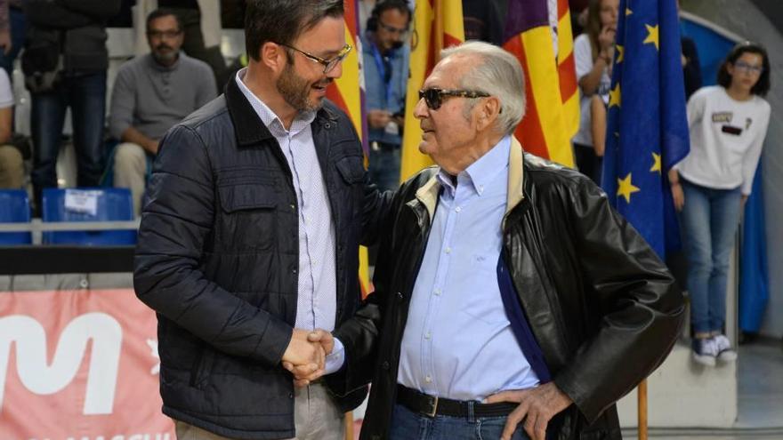 El alcalde de Palma, José Hila, y Damià Seguí.