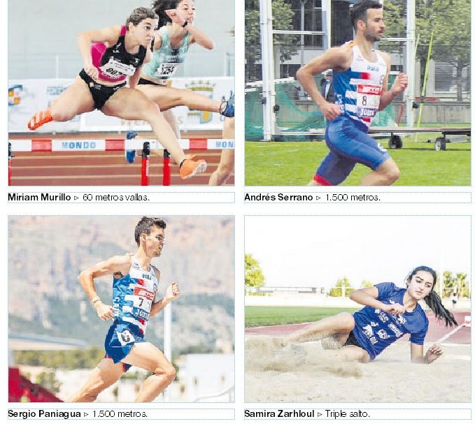 Los otros cuatro representantes del atletismo extremeño en Ourense.