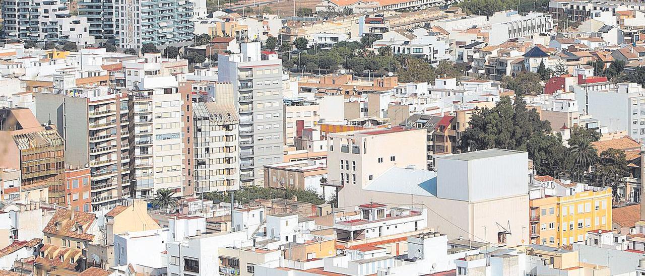 Una vista del núcleo histórico de Sagunt.