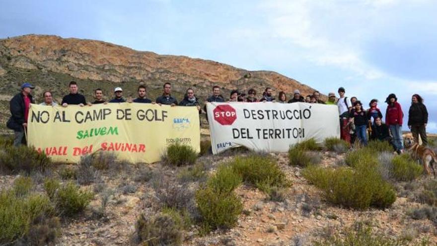 Acto reivindicativo celebrado ayer en El Sabinar.