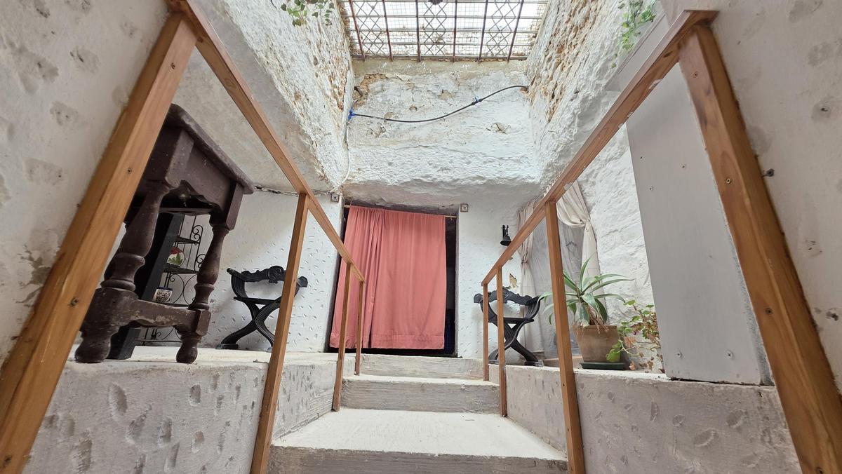 El patio interior de la vivienda.