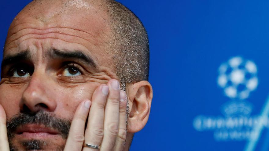 El entrenador del Manchester City, Pep Guardiola.