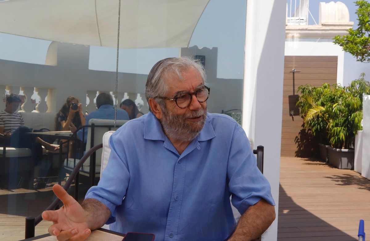 Antonio Muñoz Molina, durante la entrevista.