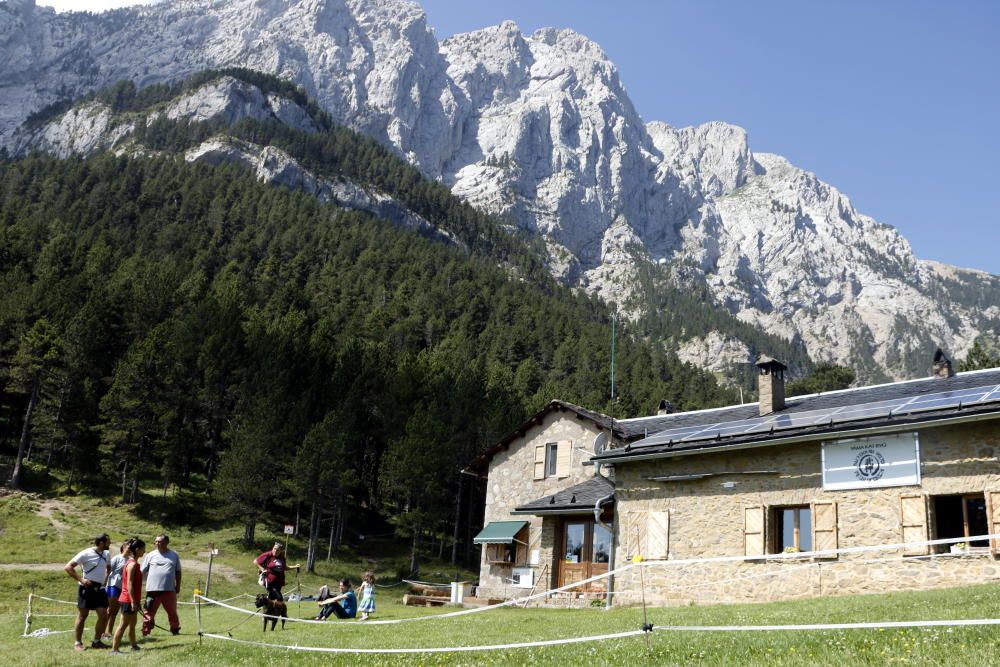 La zona del refugi Lluís Estasen.