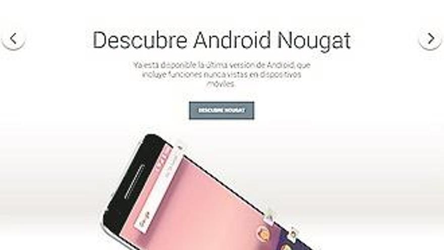 Los móviles Android se actualizan con la versión NOUGAT