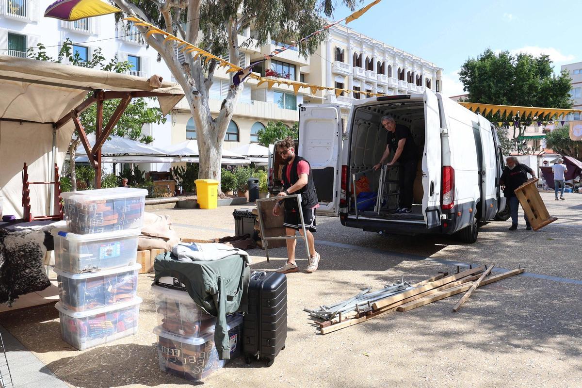 Preparativos de la Feria Ibiza Medieval