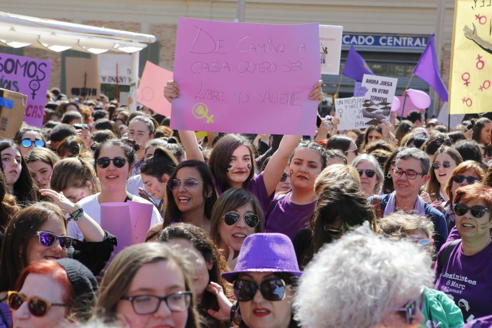 Movilización feminista en Alicante