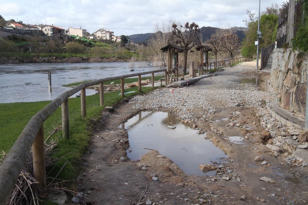 Baja el nivel del Miño tras las últimas lluvias