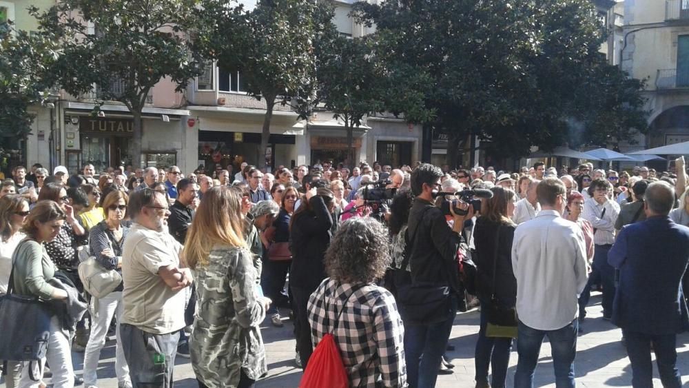 Concentració a Figueres per rebutjar l'empresonament de Jordi Cuixart i Jordi Sánchez