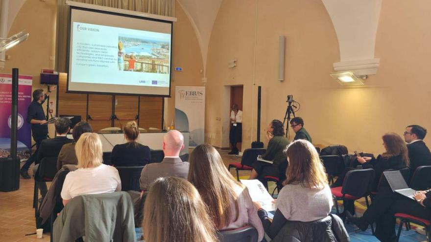 Campa durante su intervención en el congreso en Salerno, Italia.  | A. A.