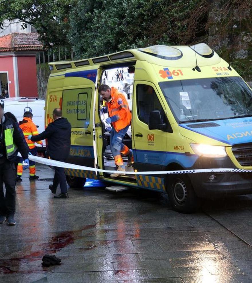 Mata presuntamente a su cuñado con un arma blanca en plena calle tras una discusión en Pontevedra