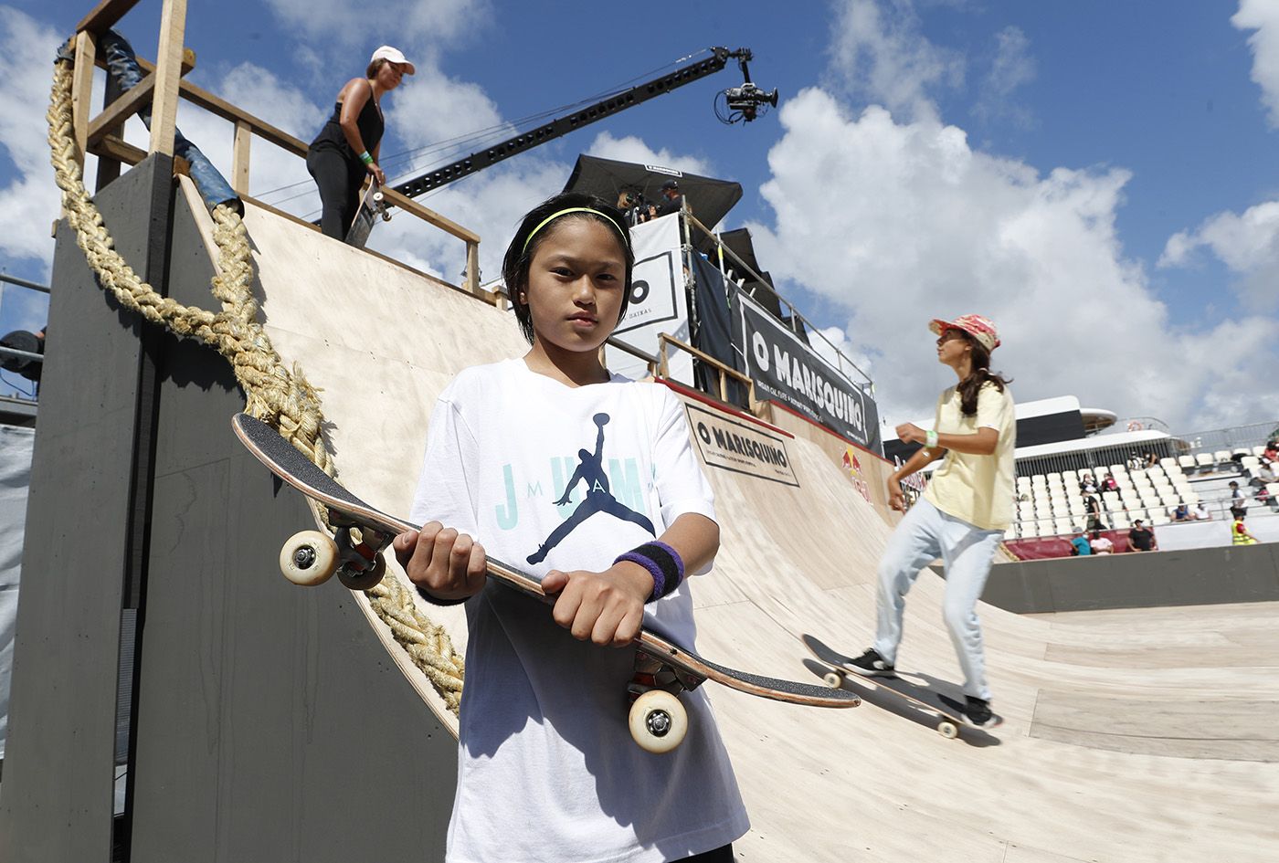 Ginwoo Onodera, “skater” japonés de 11 años, asombra al público de O Marisquiño