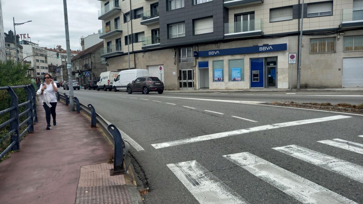 Nudo de A Barca en Poio, donde se iniciará la humanización de la PO-308.