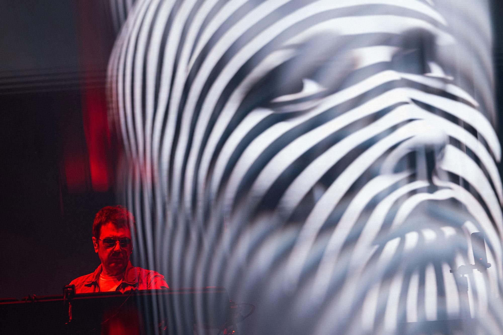 Concierto de Jean-Michel Jarre en la Plaza de España.