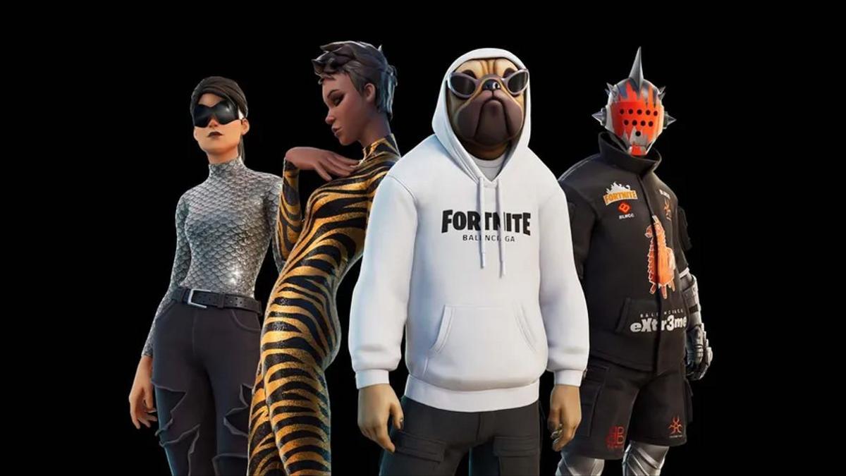 La línea de ropa virtual que Balenciaga ha lanzado en Fortnite.