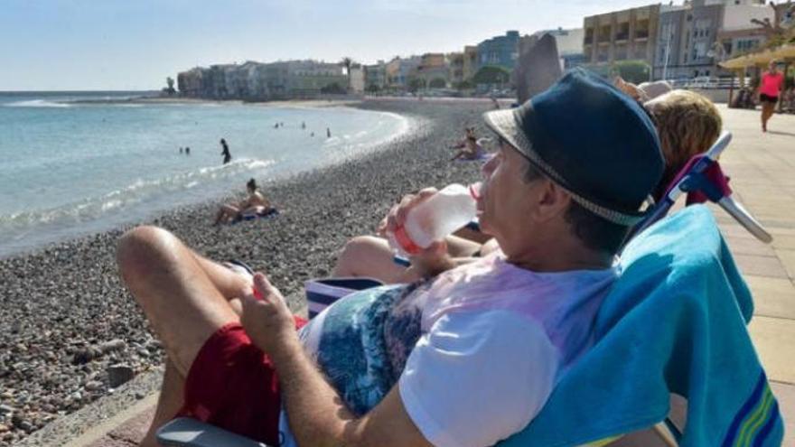 Una jornada de calor en Gran Canaria, en una imagen de archivo.