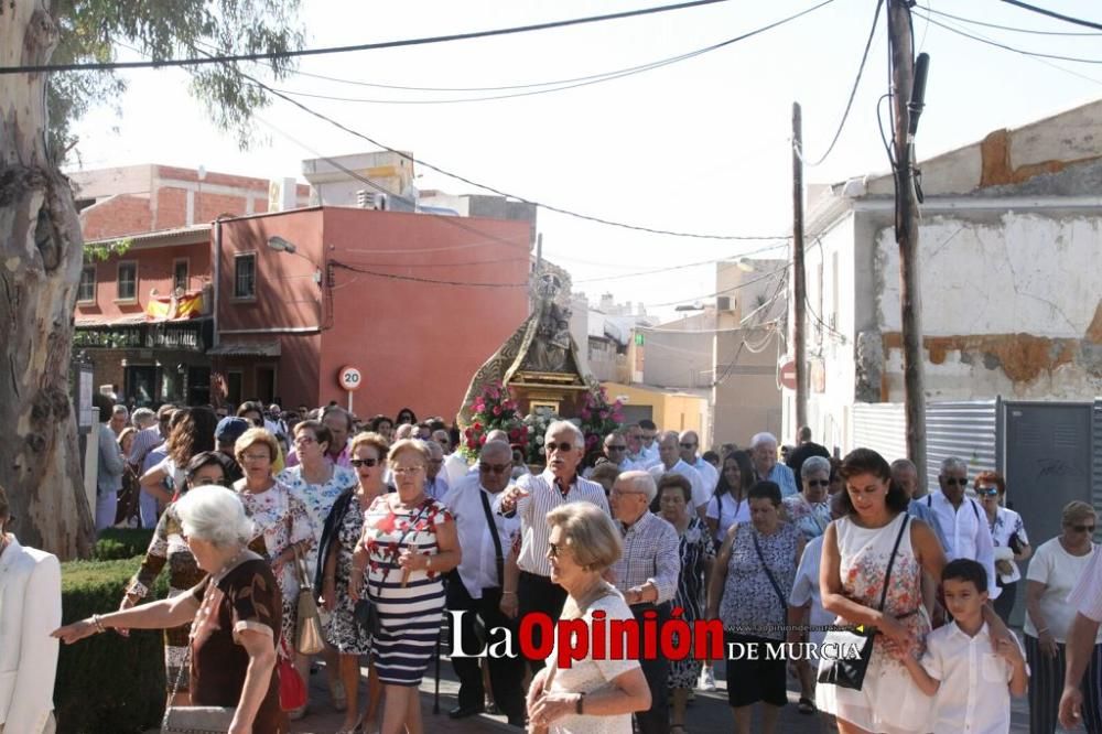 La Virgen de las Huertas llega a Lorca para las fiestas