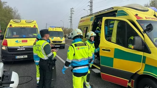 Tres jóvenes muertos y otros dos heridos graves en un accidente en Leganés (Madrid)