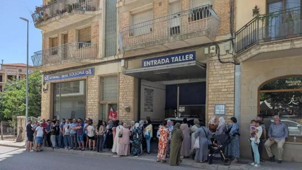 Una concentració contra un desnonament recent a Solsona