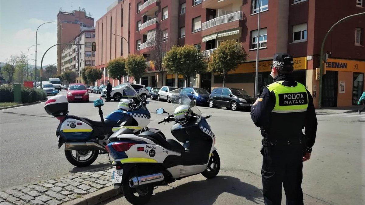 Control de la Policia Local de Mataró.