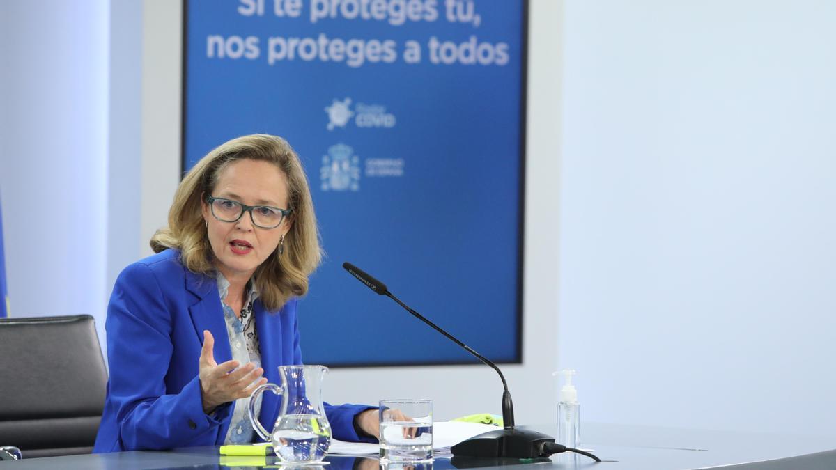 La vicepresidenta segunda y ministra de Asuntos Económicos y Transformación Digital, Nadia Calviño