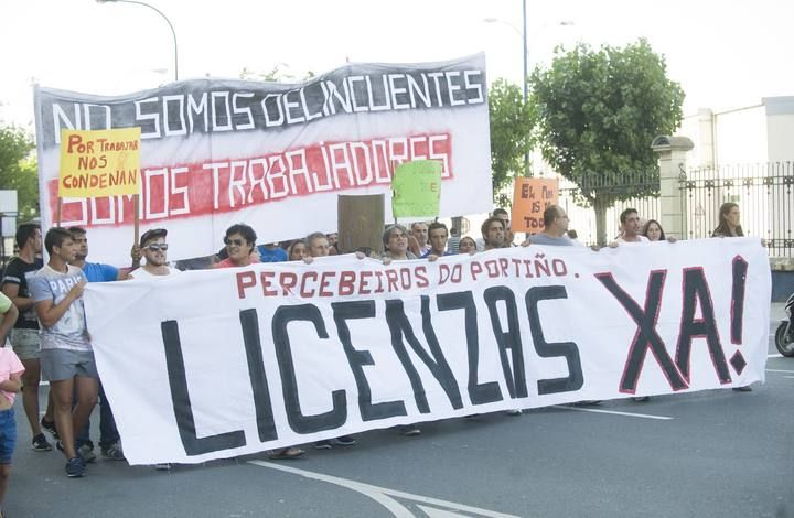 Percebeiros furtivos de O Portiño piden licencias