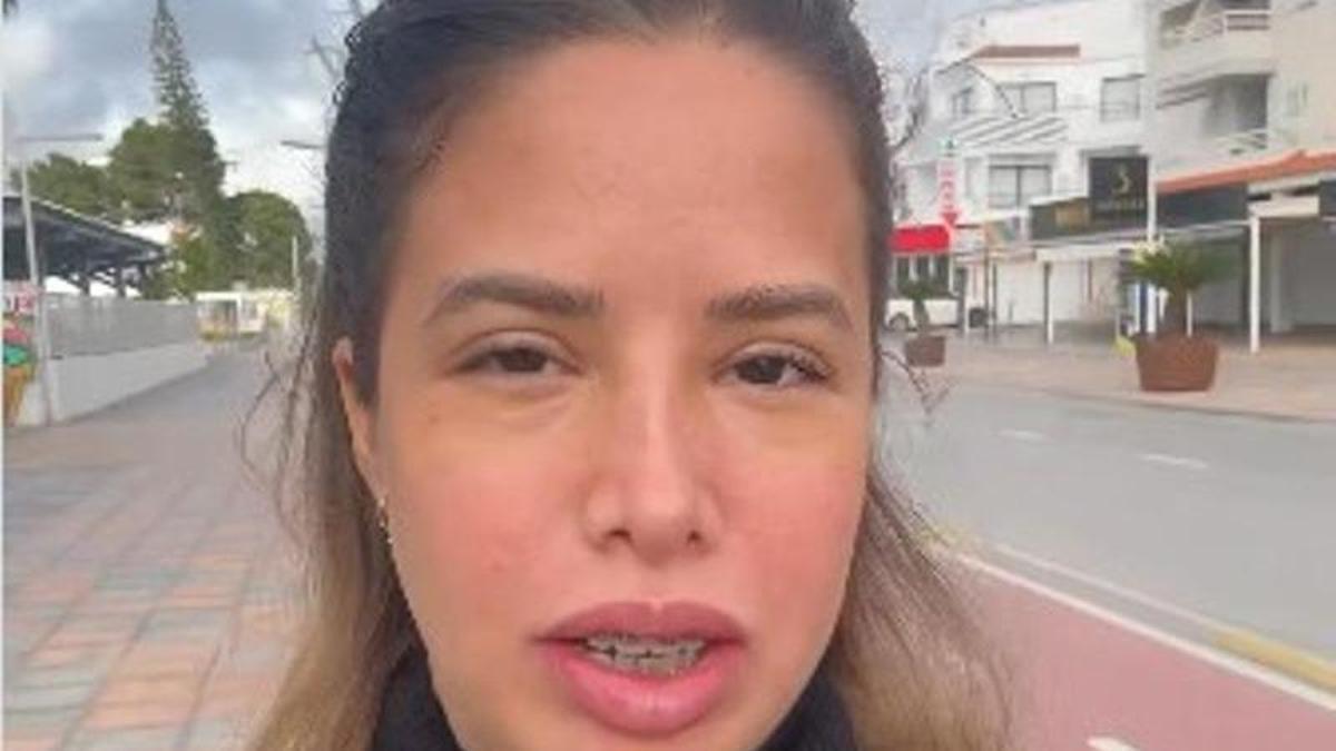 Captura del vídeo publicado en redes por Barby Pinello