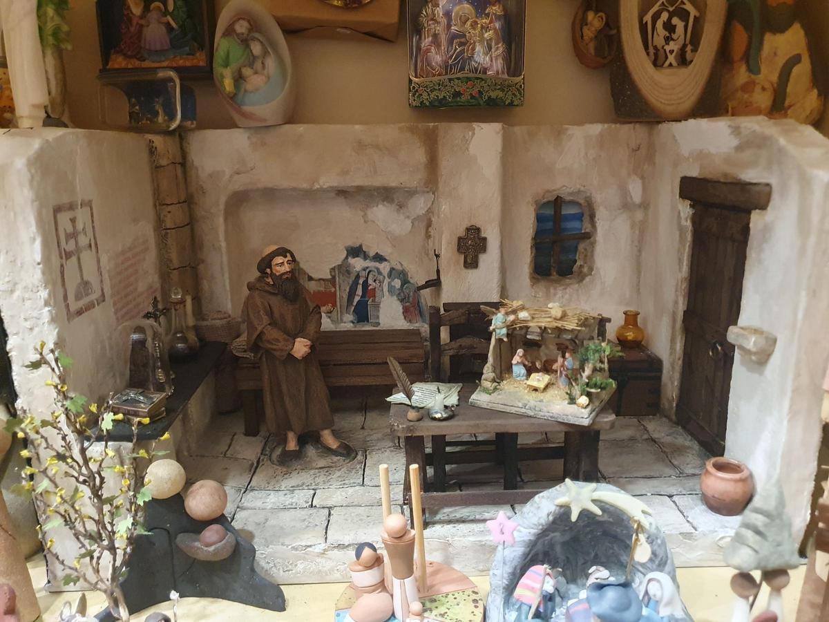 Nacimiento dentro de la habitación de San Francisco de Asís