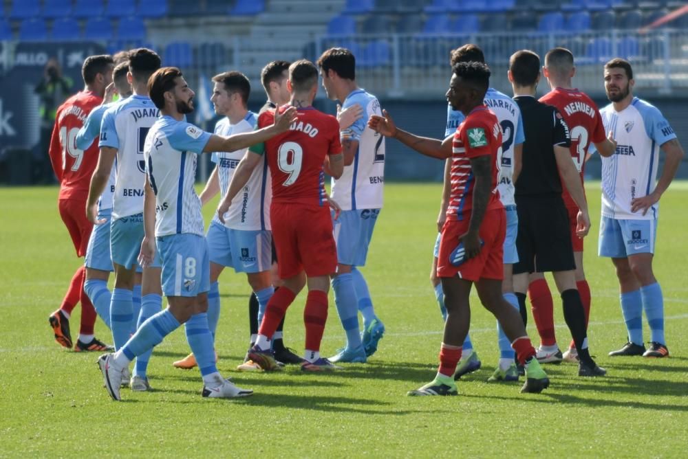 Partido de la Copa del Rey entre el Málaga CF y el Granada.