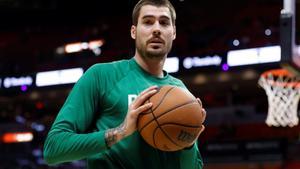 El jugador Juancho Hernangómez, de los Boston Celtics, en una fotografía de archivo.. EFE/Rhona Wise